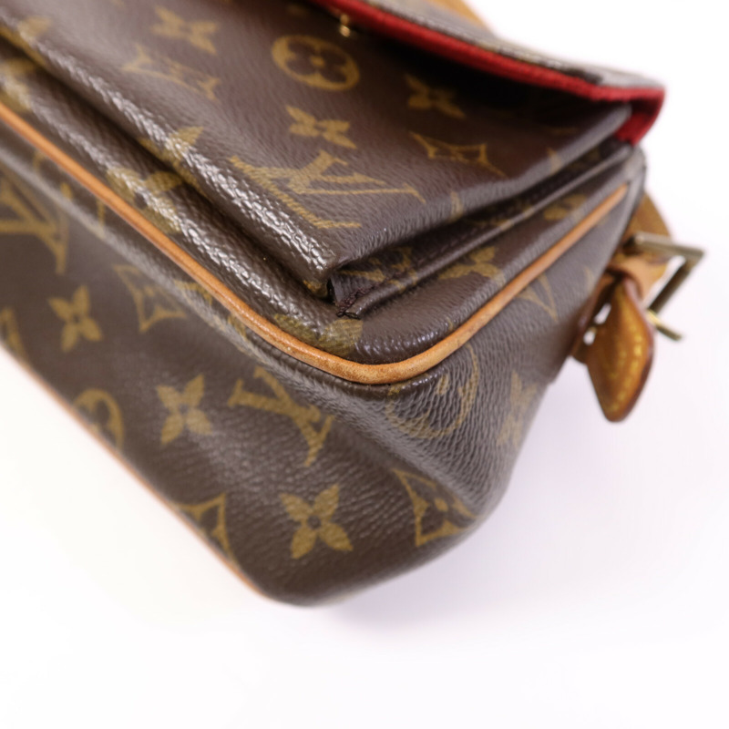 LOUIS VUITTON Monogram Viva Cite MM金扣肩背袋-7
