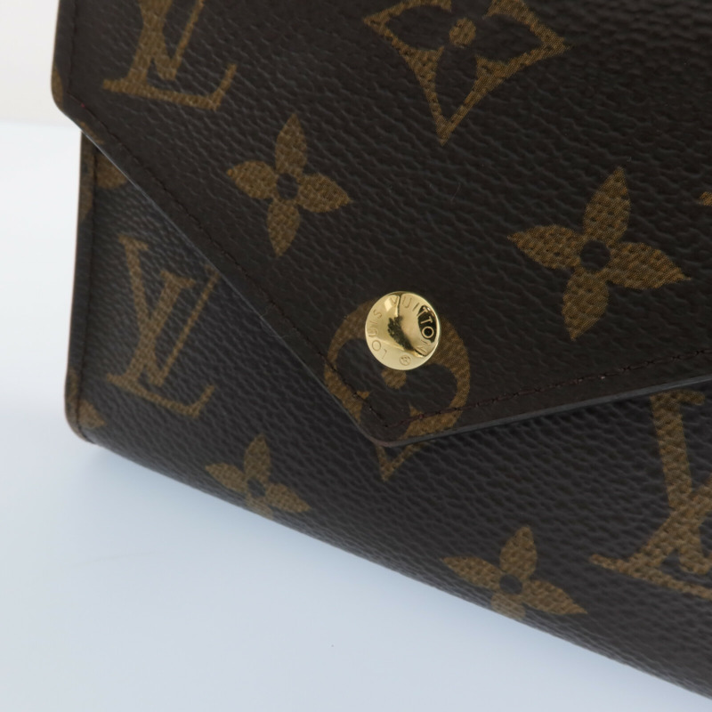 LOUIS VUITTON Monogram Portefeuille Victorine金扣錢包-10