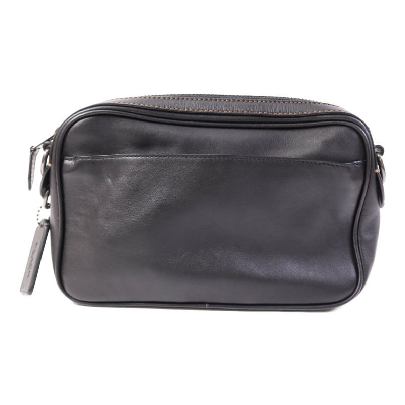 COACH 牛皮皮革Shoulder Bag銀扣肩背袋-2