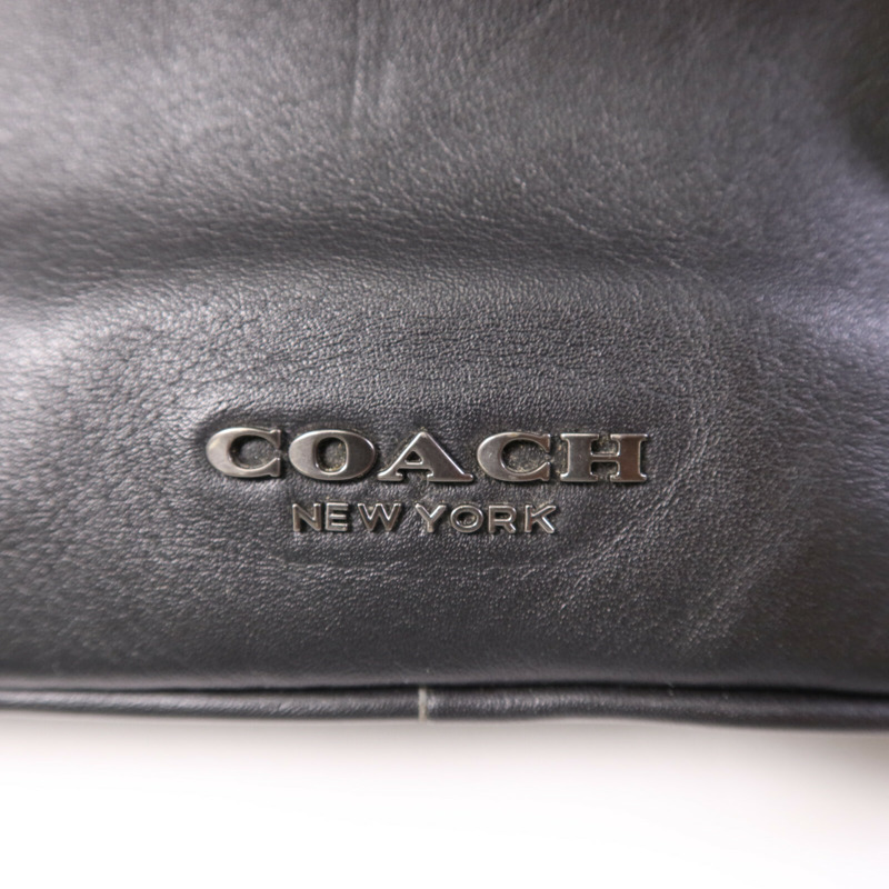 COACH 牛皮皮革Shoulder Bag銀扣肩背袋-6