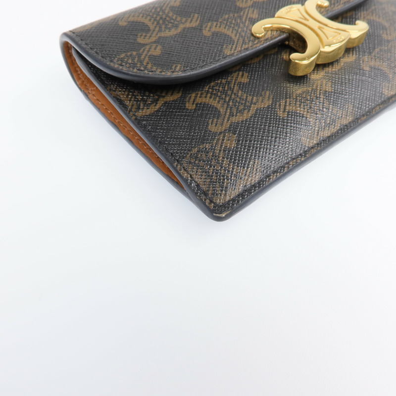 CELINE 塗層帆布Coin/Card Holder金扣零錢包/卡片套-7
