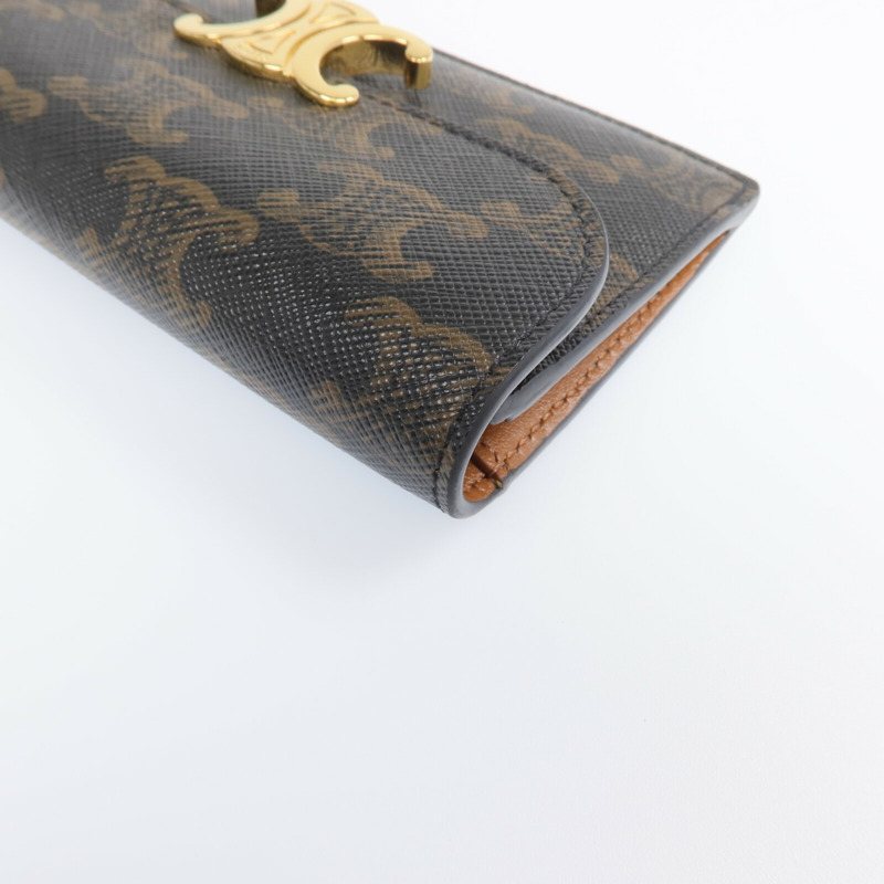 CELINE 塗層帆布Coin/Card Holder金扣零錢包/卡片套-9