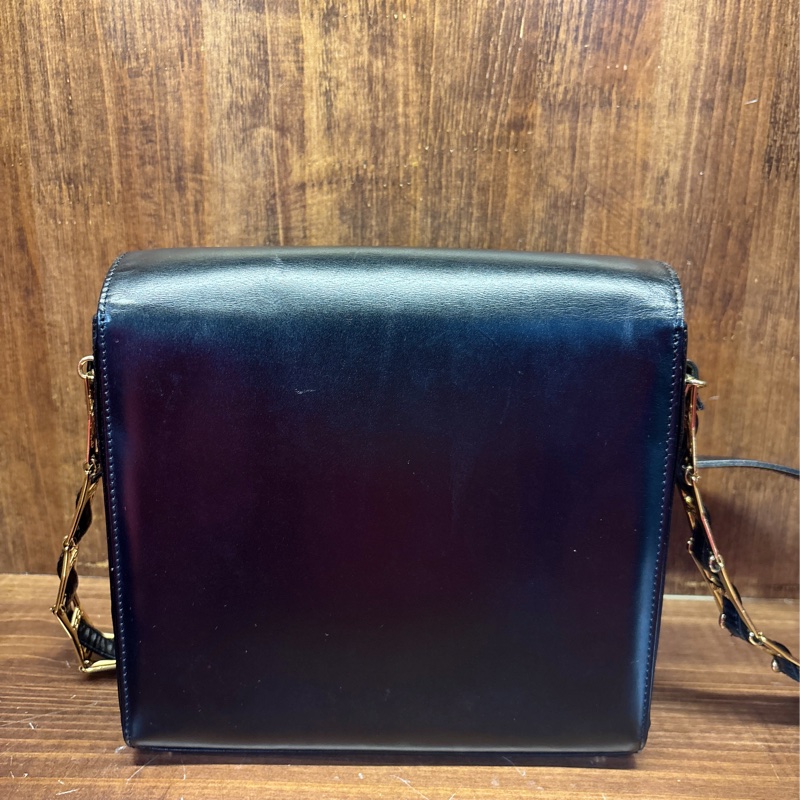 Gianni Versace 黑色斜挎包-1