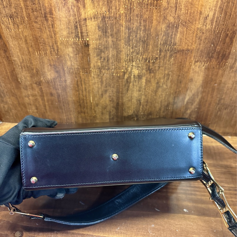 Gianni Versace 黑色斜挎包-2