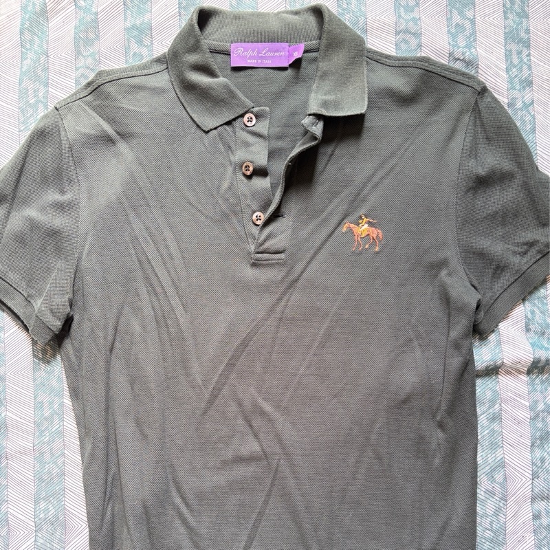 Ralph Lauren 少見立馬刺繡 紫標 義大利製 polo衫 高級 爆款 絕版-4