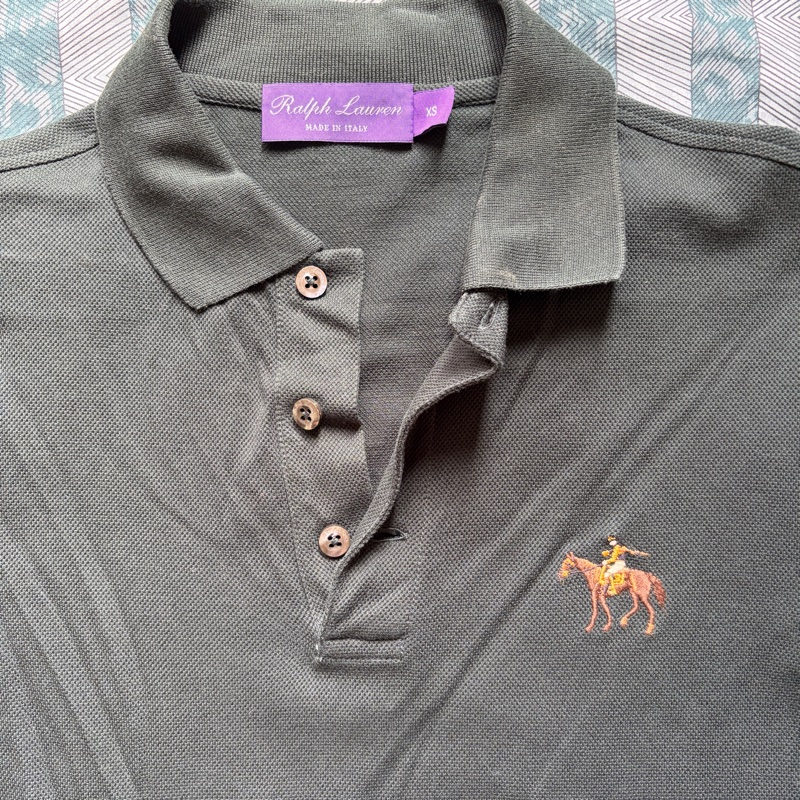 Ralph Lauren 少見立馬刺繡 紫標 義大利製 polo衫 高級 爆款 絕版-13