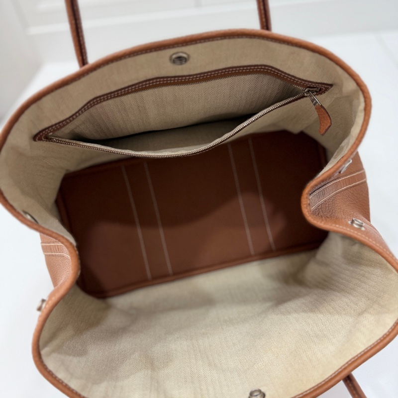 hermes 愛馬仕 garden party 36 花園派對 金棕 手提包 肩背包 購物包 公事包-17