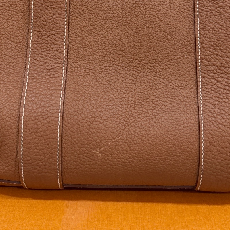 hermes 愛馬仕 garden party 36 花園派對 金棕 手提包 肩背包 購物包 公事包-34