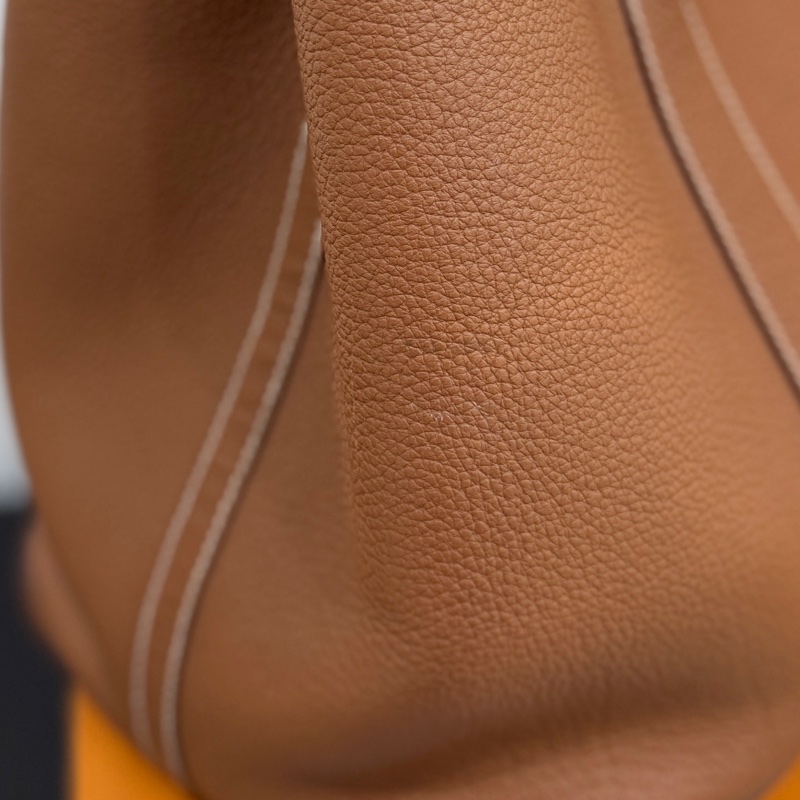 hermes 愛馬仕 garden party 36 花園派對 金棕 手提包 肩背包 購物包 公事包-38