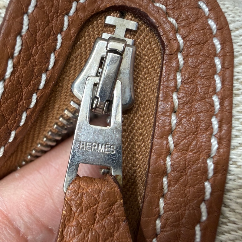 hermes 愛馬仕 garden party 36 花園派對 金棕 手提包 肩背包 購物包 公事包-48