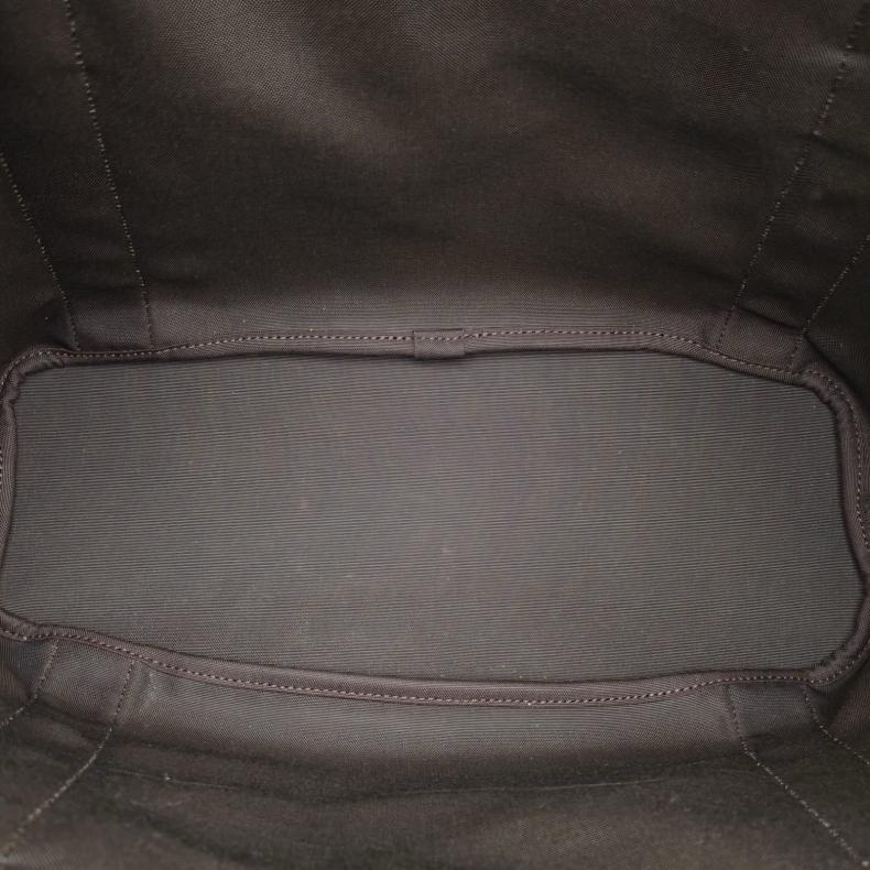 HERMES 愛馬仕紅巧克力色帆布B刻銀扣groombag馬術包旅行包-5