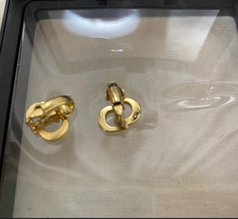 dior 夾式耳環二手-1
