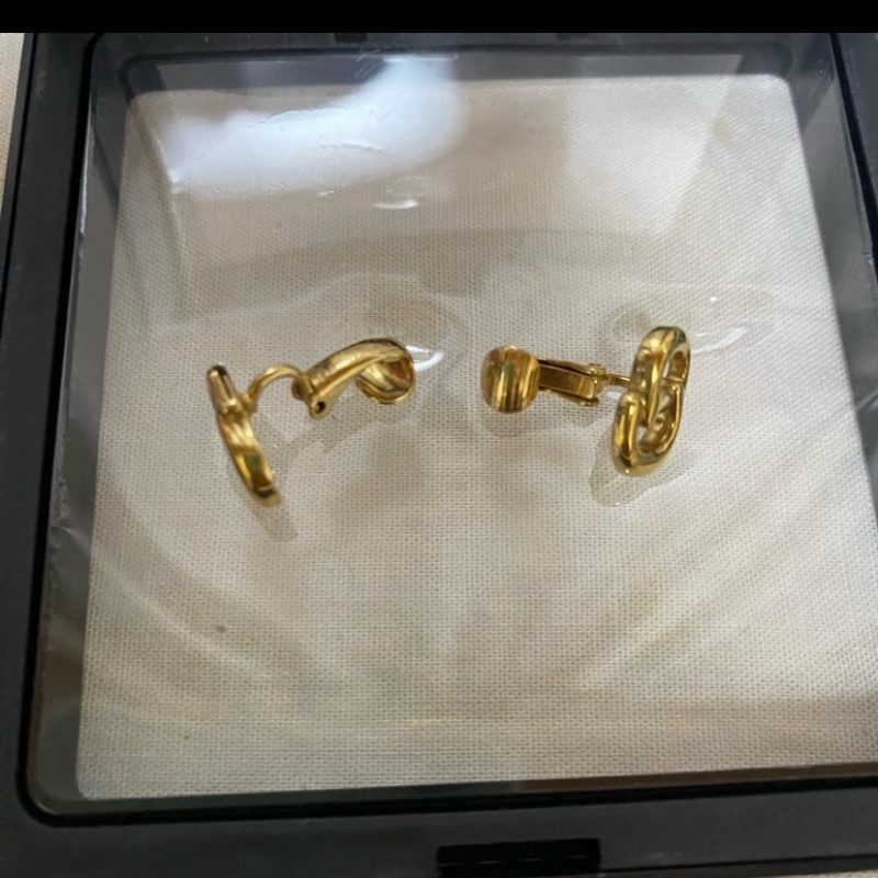 dior 夾式耳環二手-4