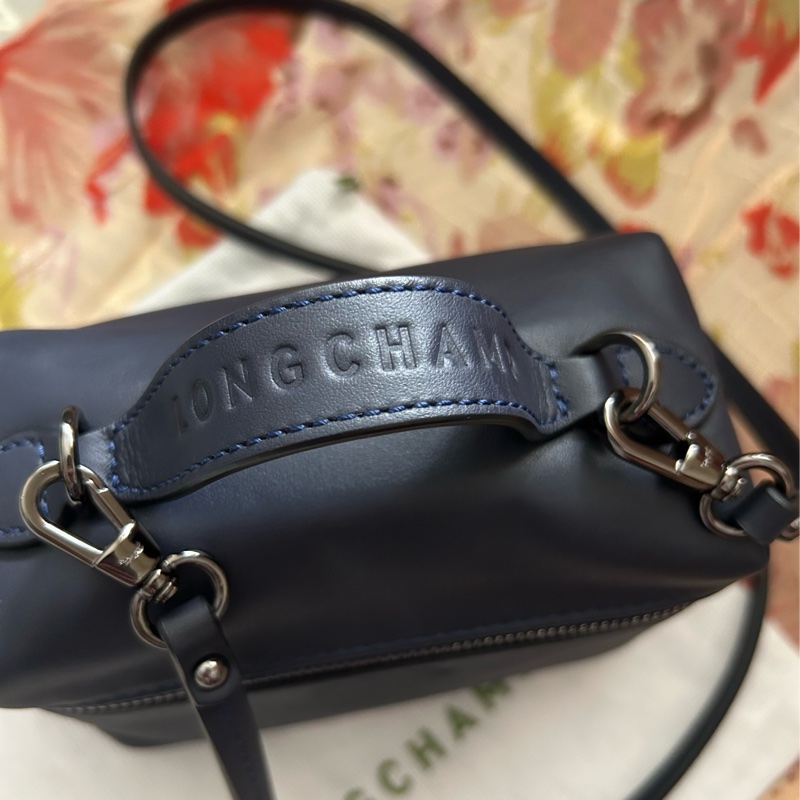 LONGCHAMP Le Pliage Xtra系列 XS 牛皮質斜背包/手提/肩背 有防塵袋🎀-11