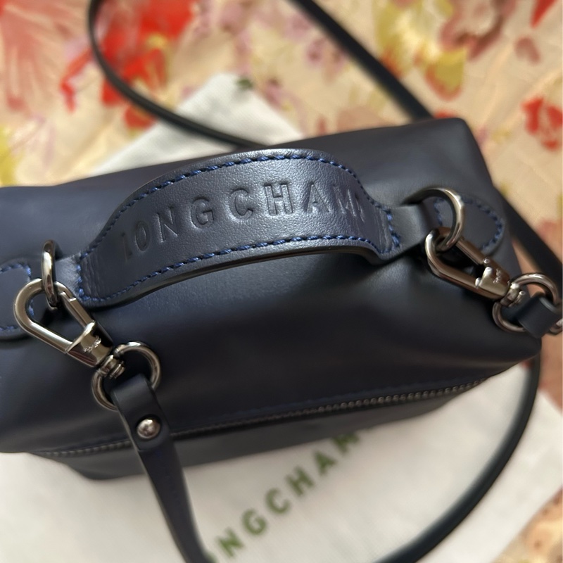 LONGCHAMP Le Pliage Xtra系列 XS 牛皮質斜背包/手提/肩背 有防塵袋🎀-20