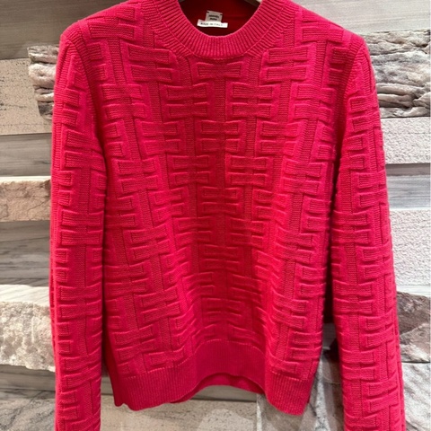 Hermès 經典 H 圖騰羊毛針織上衣