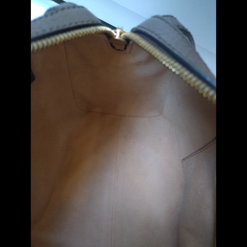 Gucci 咖皮邊綠紅綠GG 印花pvc兩用波士頓包-18