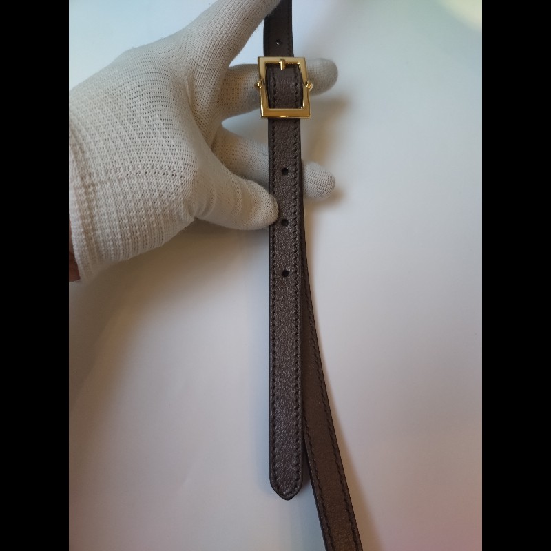 Gucci 咖皮邊綠紅綠GG 印花pvc兩用波士頓包-23