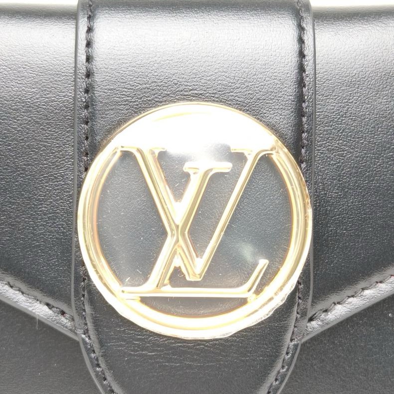 LOUIS VUITTON 黑色牛皮2020Pont9錢包-4