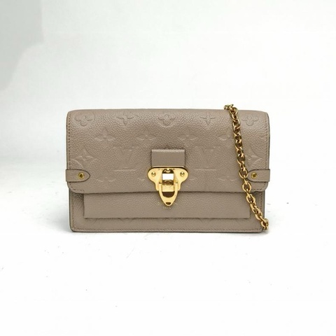 LOUIS VUITTON VAVIN鏈條包WOC19灰色牛皮2021