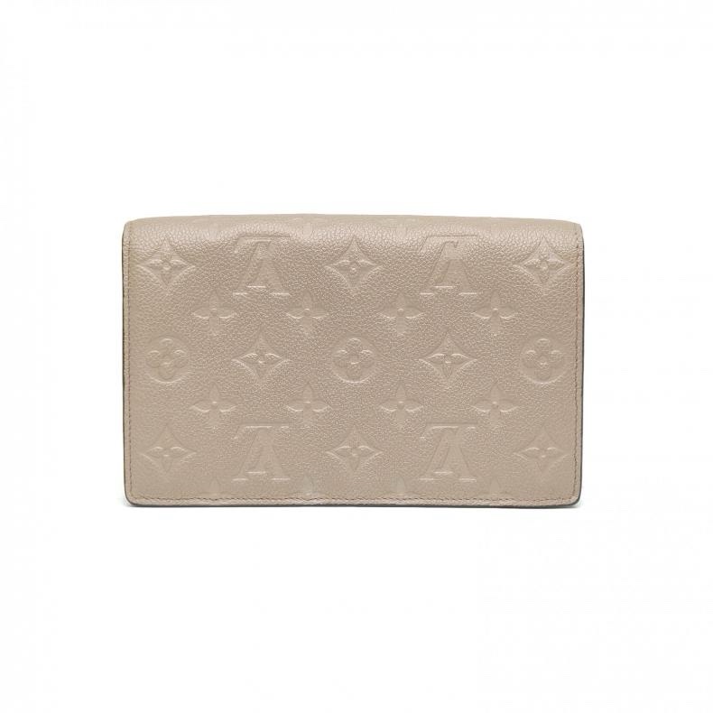 LOUIS VUITTON VAVIN鏈條包WOC19灰色牛皮2021-2