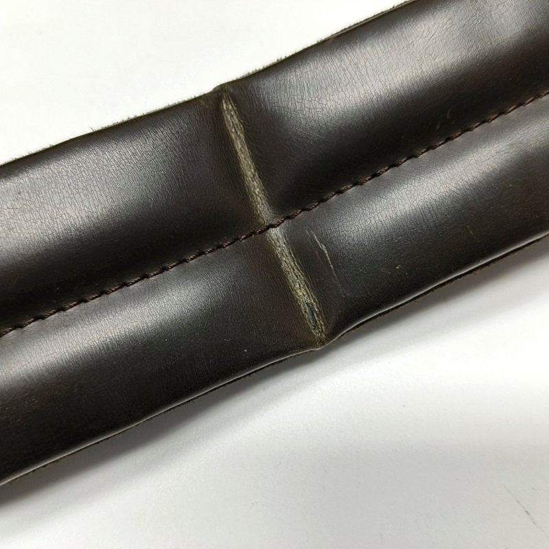 LOUIS VUITTON STEVE深棕色牛皮老花單肩包斜挎包釕色五金-13