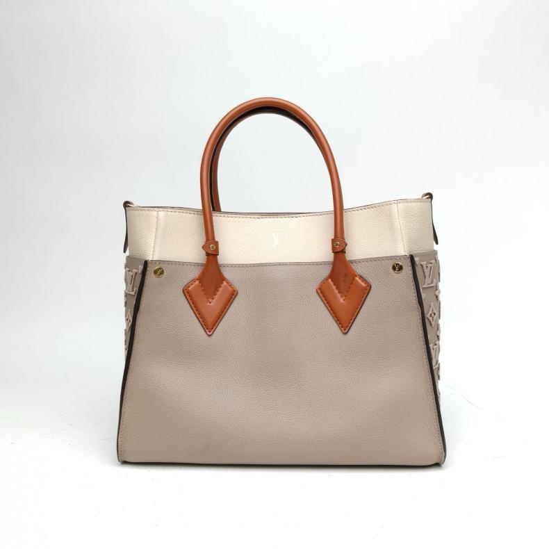 LOUIS VUITTON ONMYSIDE中號拼色牛皮肩背包2020-2