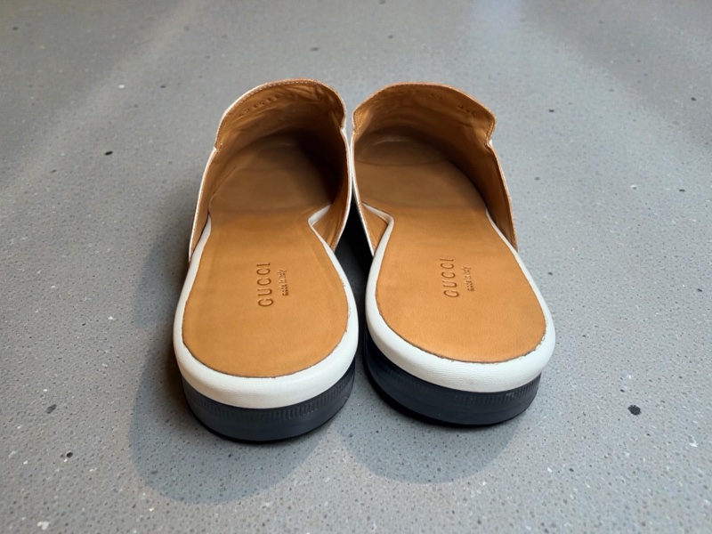 🍒Gucci Princetown經典馬銜扣皮革穆勒鞋(白色)2F260126-1-9