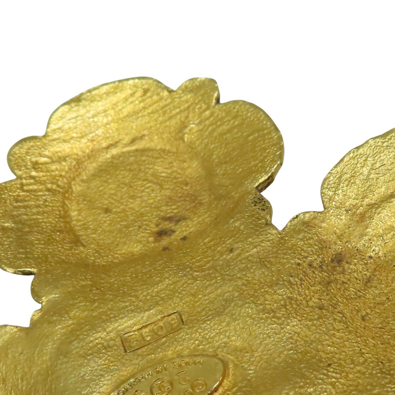 金色 花朵金屬 彩色圓珠 腰鍊 掉漆【CHANEL 香奈兒】-8