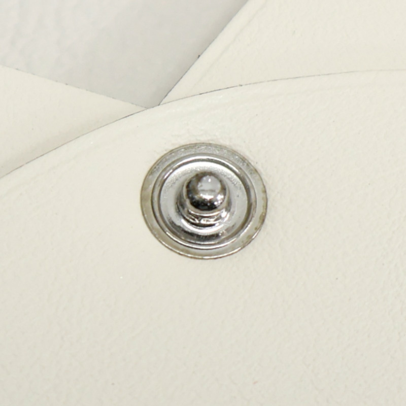 白色 Swift 牛皮 Calvi Duo 扣式 零錢包 B刻【HERMES 愛馬仕】-14