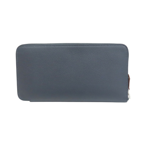 水兵藍 Evercolor 牛皮 Silk'In Classique 拉鍊長夾 K刻【HERMES 愛馬仕】