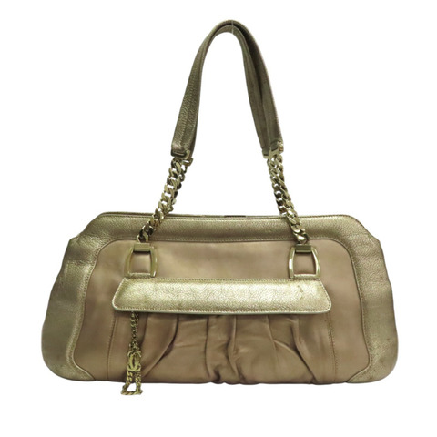 金色 亮面牛皮 La Dona 肩背包【Cartier 卡地亞】 L1000804