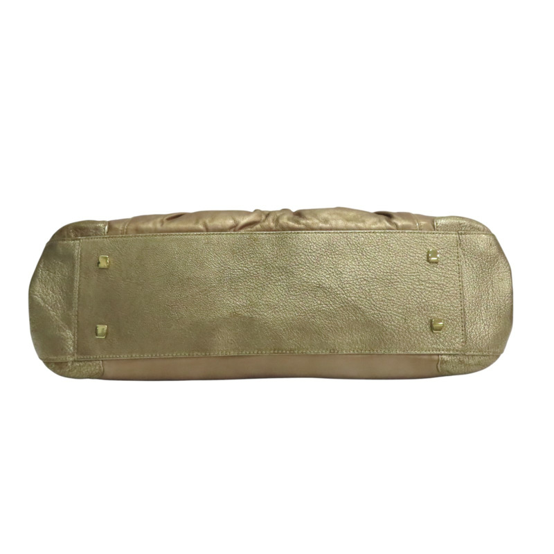 金色 亮面牛皮 La Dona 肩背包【Cartier 卡地亞】 L1000804-3