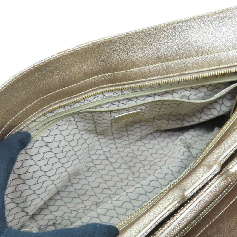 金色 亮面牛皮 La Dona 肩背包【Cartier 卡地亞】 L1000804-4