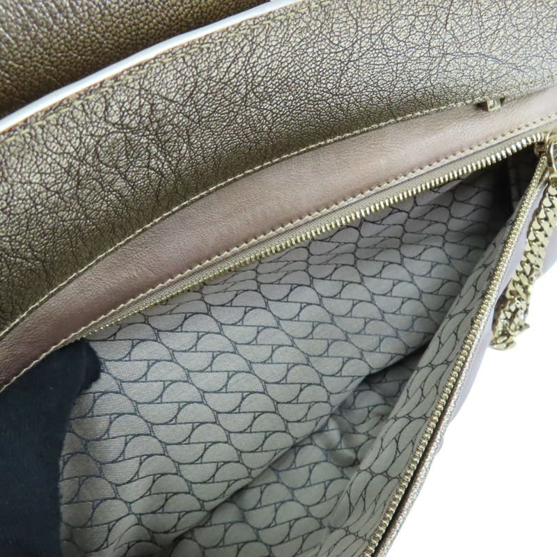 金色 亮面牛皮 La Dona 肩背包【Cartier 卡地亞】 L1000804-7