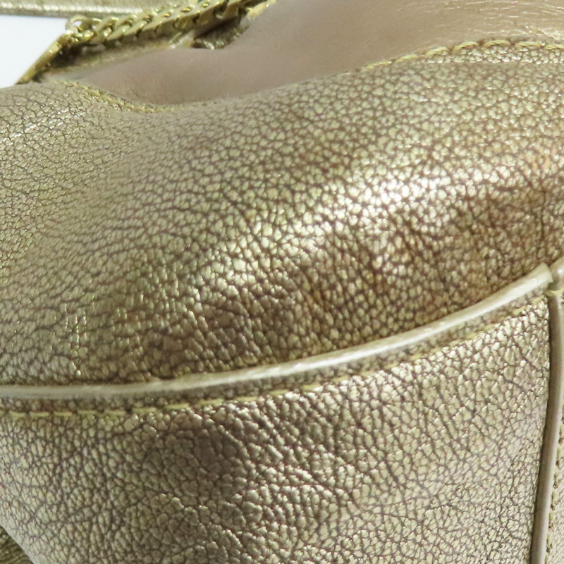 金色 亮面牛皮 La Dona 肩背包【Cartier 卡地亞】 L1000804-13