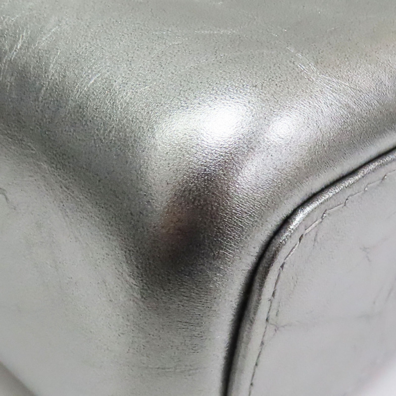 銀色 牛皮 Gabrielle 流浪包 肩背包【CHANEL 香奈兒】 A93824-14