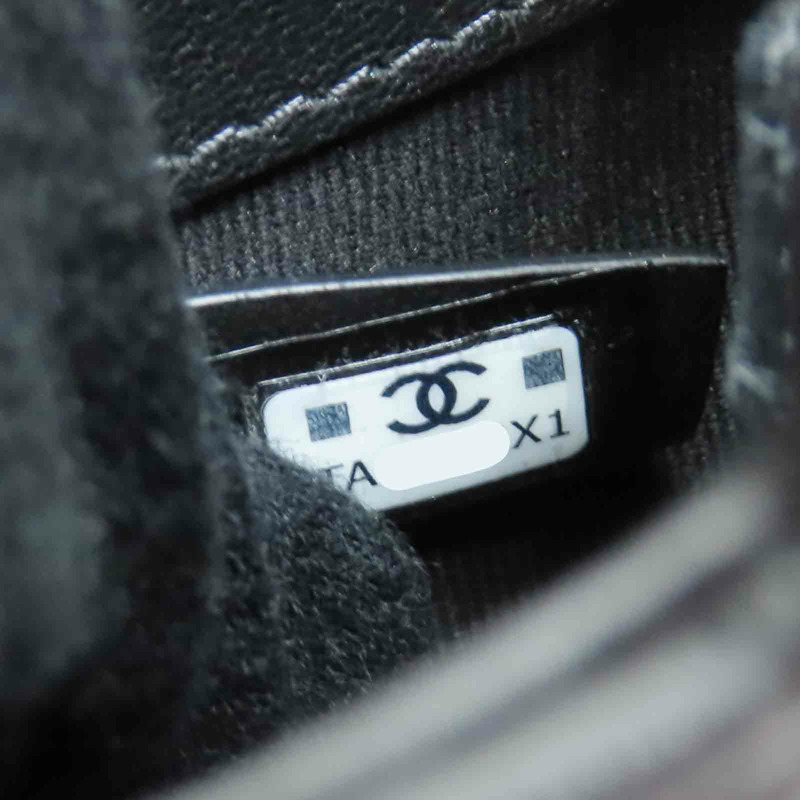 黑色羊皮 珍珠手把 鍊帶 肩背包【CHANEL 香奈兒】 AP4520-8