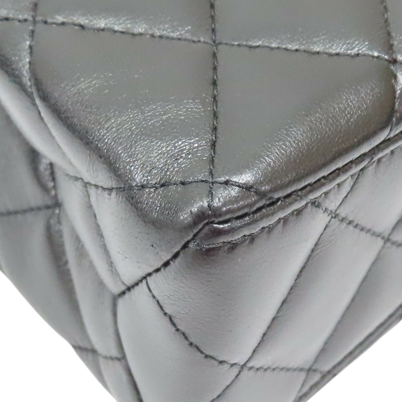 黑色羊皮 珍珠手把 鍊帶 肩背包【CHANEL 香奈兒】 AP4520-10