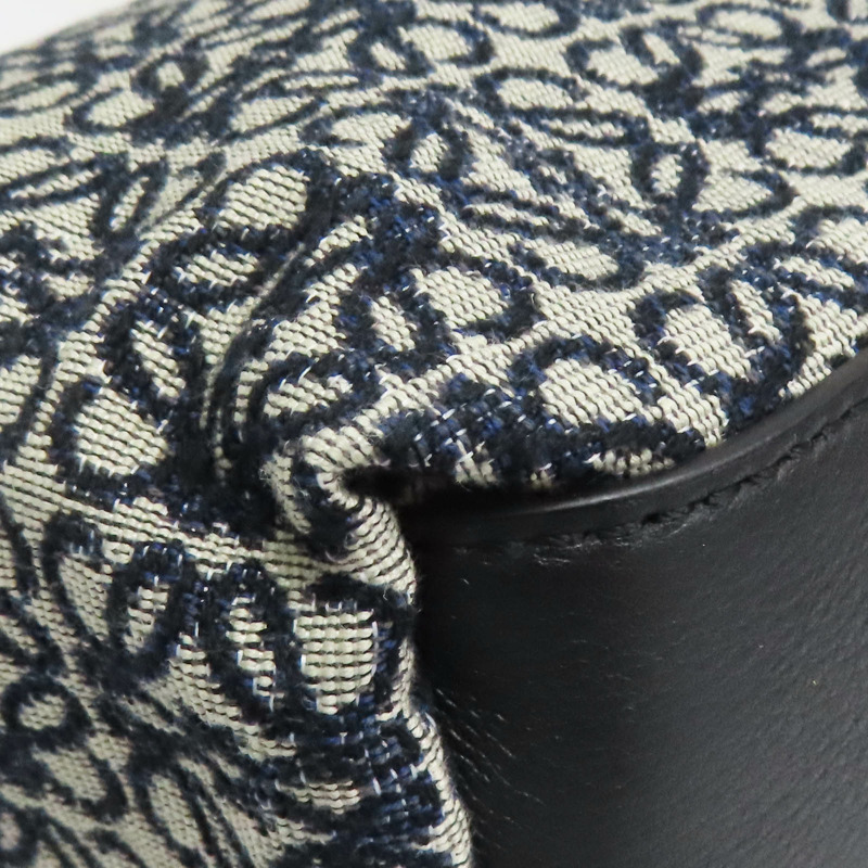 藍色 提花帆布 Cubi 手提包【LOEWE 羅威】 A906K75X06-13