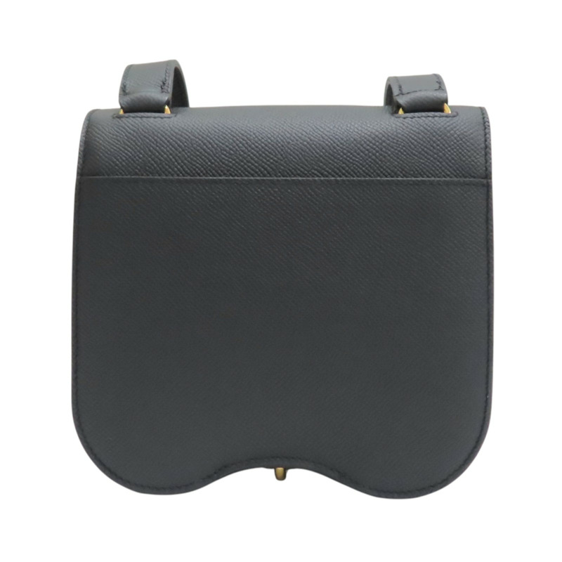 黑色 Epsom牛革 Della Cavalleria 肩背包 B刻 金扣【HERMES 愛馬仕】-1