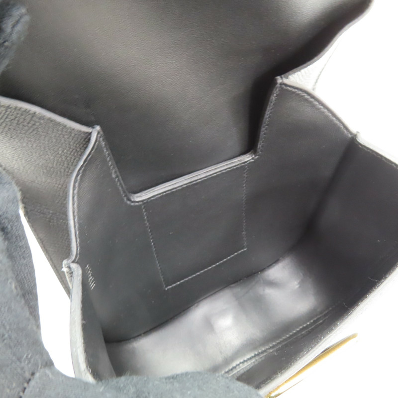 黑色 Epsom牛革 Della Cavalleria 肩背包 B刻 金扣【HERMES 愛馬仕】-4