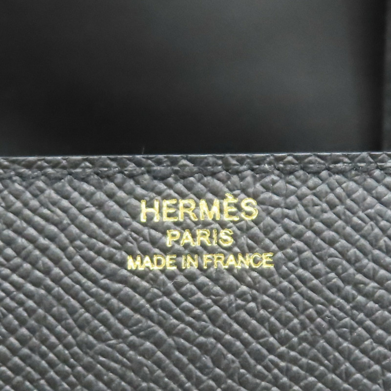 黑色 Epsom牛革 Della Cavalleria 肩背包 B刻 金扣【HERMES 愛馬仕】-7