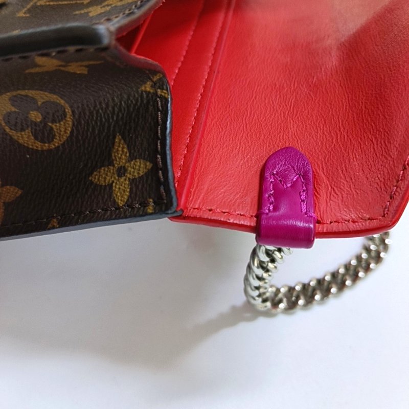 LOUIS VUITTON TRIBAL MASK 小號棕色塗層帆布老花斜挎包單肩包銀色五金-10