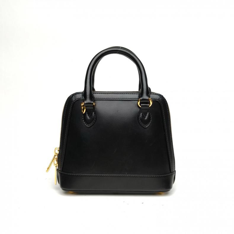 GUCCI Horsebit20黑色牛皮金扣肩背包-2