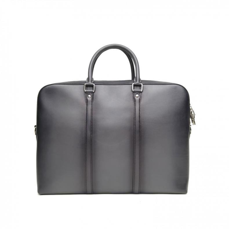 LOUIS VUITTON 黑色牛皮2016公事包斜挎包-2