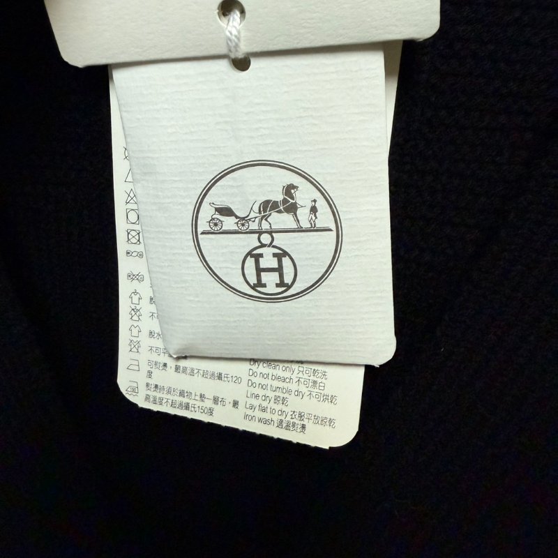 Hermès 愛馬仕 全新 針織 開襟外套 Cardigan H logo 尺寸38 黑色-12