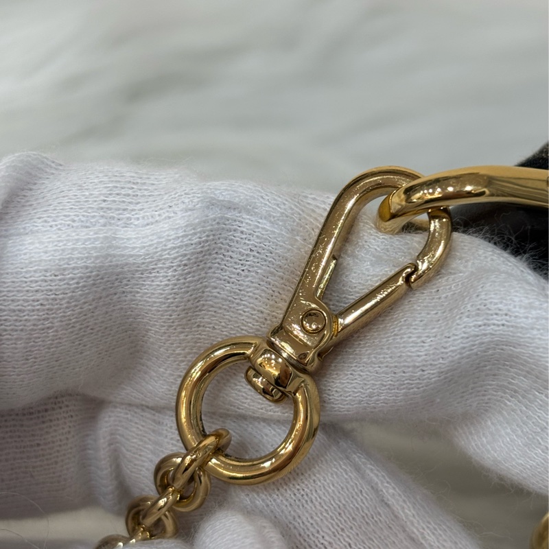 FENDI 8M0535 Baguette FF 緹花老花 金鍊 迷你貝貴提零錢包小廢包口紅包耳機包手拿包手提包-19