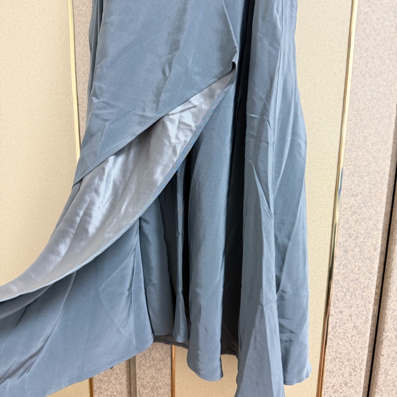 全新黃淑琦後綁帶層次設計感洋裝M號-4