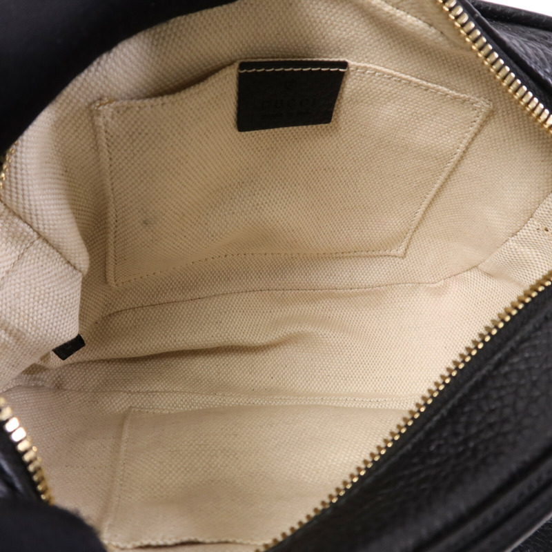 GUCCI 牛皮皮革Soho Disco Bag金扣肩背袋-4